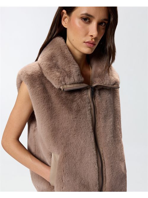 Gilet effetto pelliccia con zip PINKO | 105107A2WN/D01